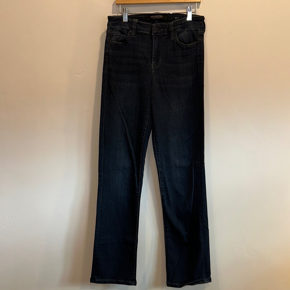 Liverpool Jeans Straight Leg Dark blue Jeans. Size 4.